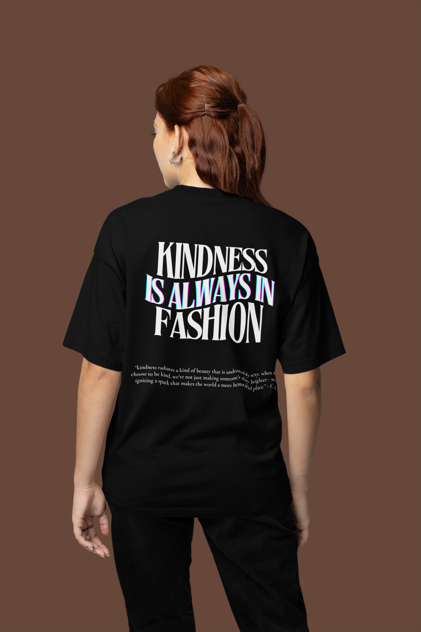 limited edition women's relaxed-fit | slogan tee in black