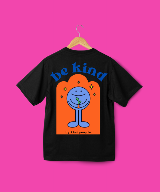 be kind | black tee | kindpeople.kids | regular kids tee