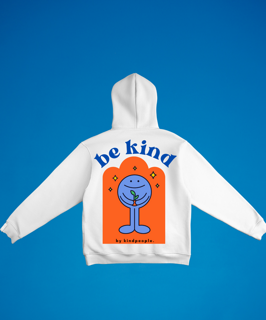 be kind | kindpeople.kids | white kids hoodie